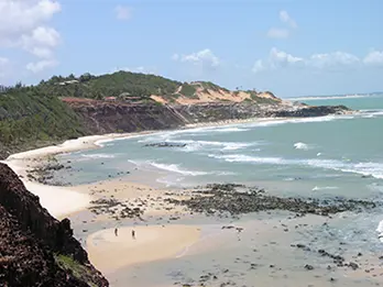 Praias do litoral sul de Pipa