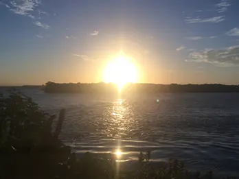 Pôr do sol na Lagoa de Guaraíras